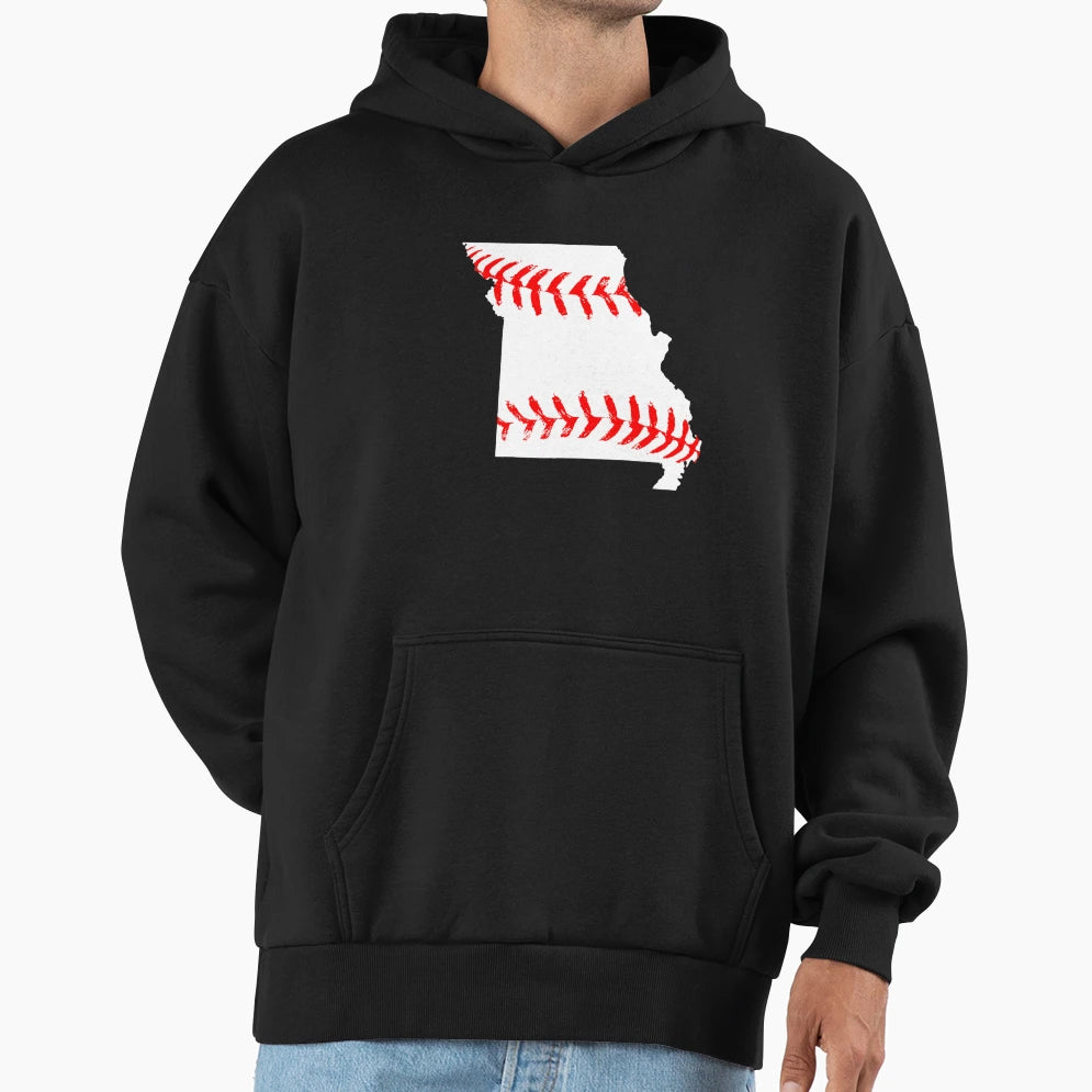 Missouri Baseball Hoodie - Aesthetic Graphic Men Women - T-Shirt, Sweatshirt, Hoodie