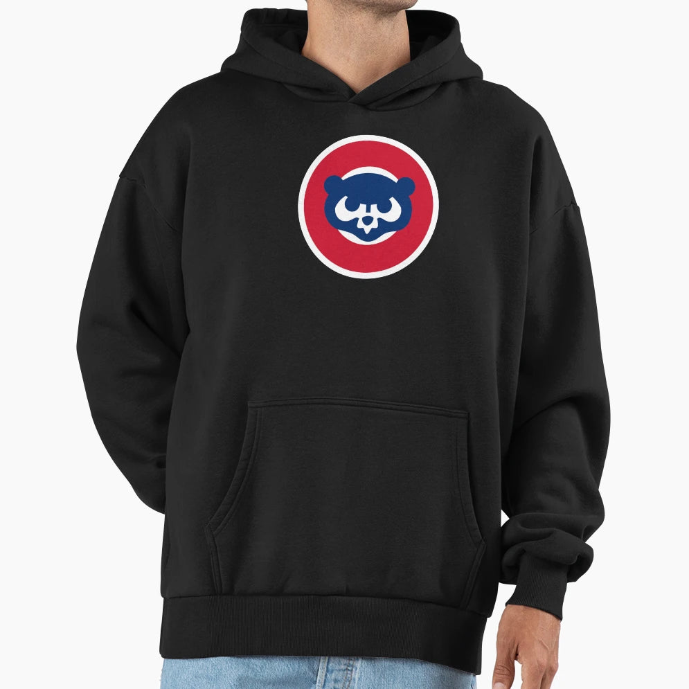 Blue Bear Red And Blue Circles Hoodie - Trendy Graphic for Adults - T-Shirt, Sweatshirt, Hoodie