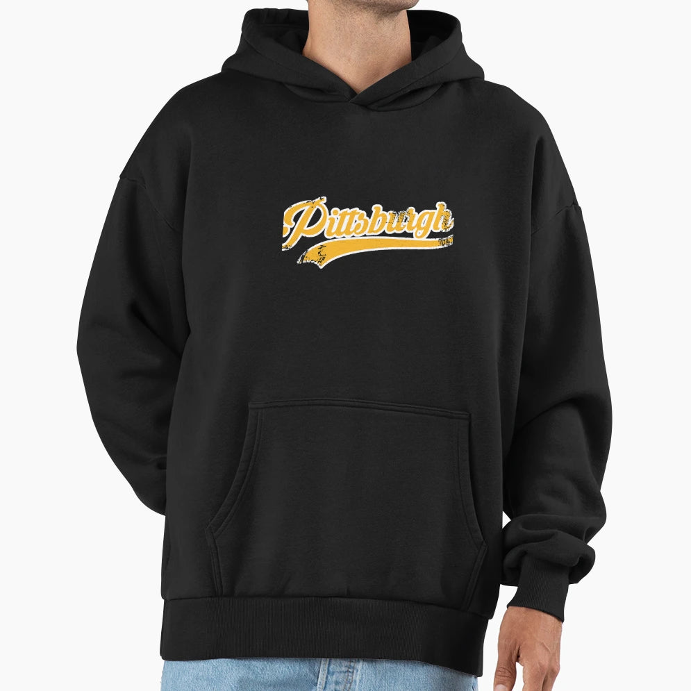 Pittsburgh Baseball Hoodie - Graphic Print for Adults - T-Shirt, Sweatshirt, Hoodie