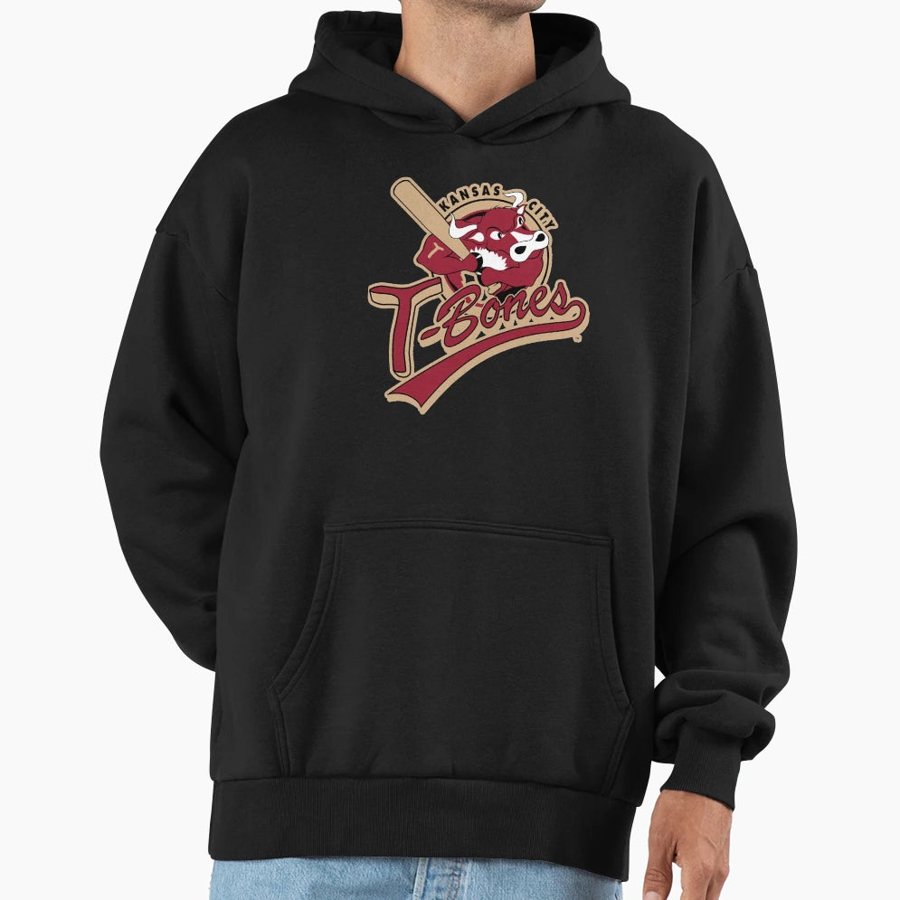 Kansas City T Bones Hoodie - Fun Novelty Design Men Women - T-Shirt, Sweatshirt, Hoodie