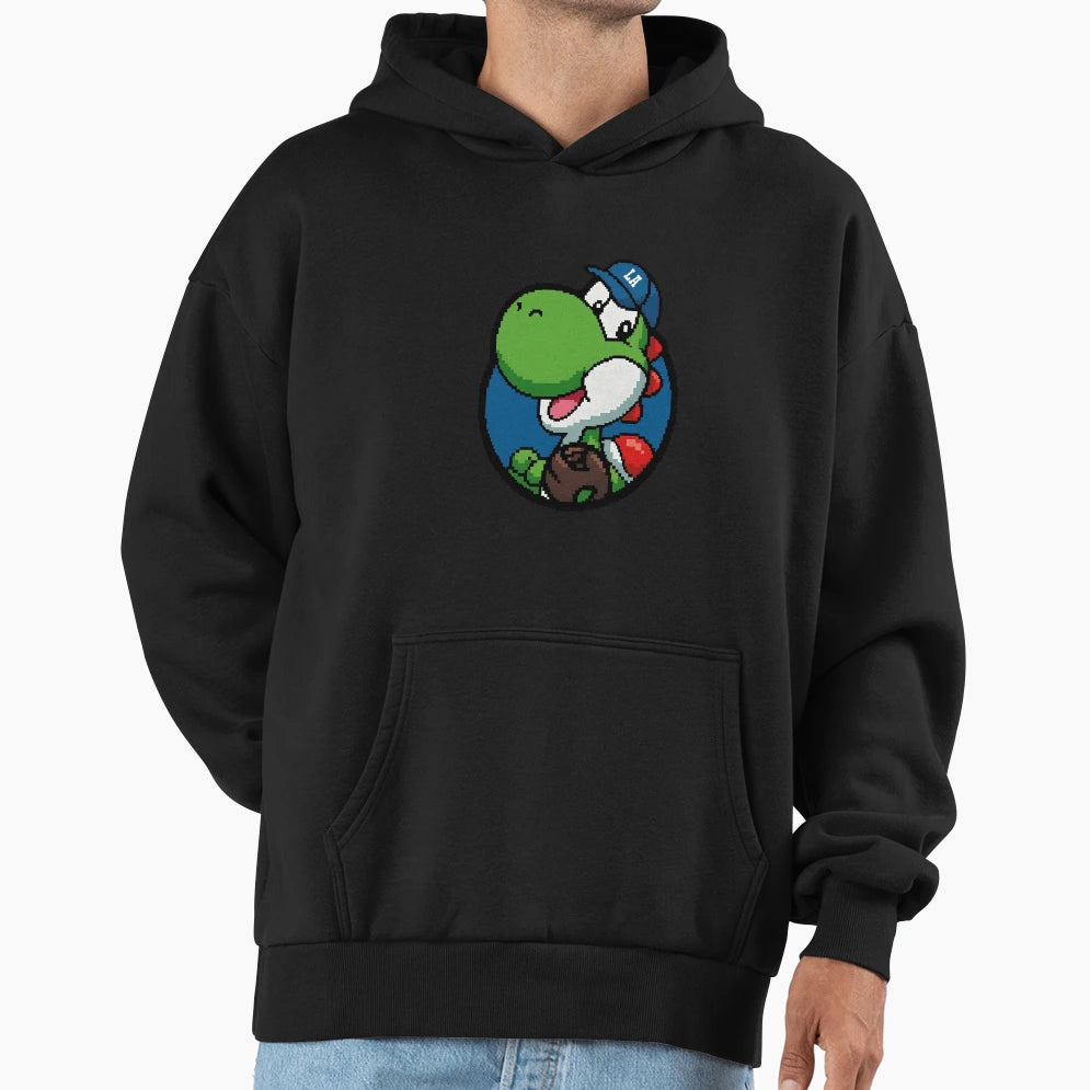 Yoshi Yamamoto La Baseball Pixel Art Hoodie - Streetwear Style for Adults - T-Shirt, Sweatshirt, Hoodie