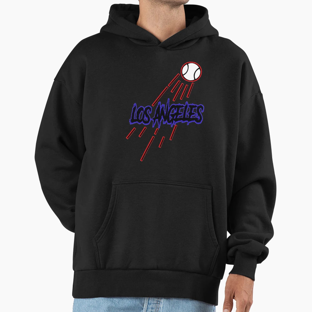 Los Angeles Baseball Hoodie - Trendy Graphic for Adults - T-Shirt, Sweatshirt, Hoodie