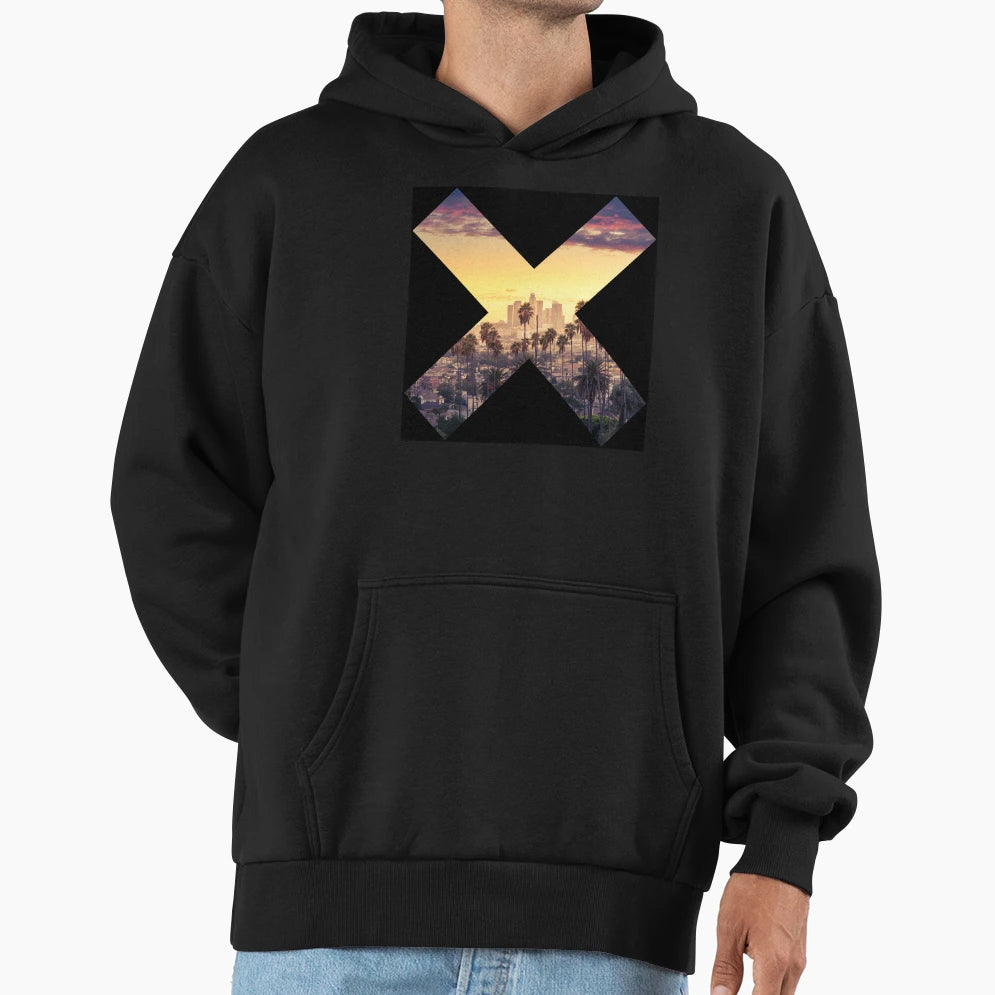 X Point Los Angeles Hoodie - Minimalist Print Men Women - T-Shirt, Sweatshirt, Hoodie