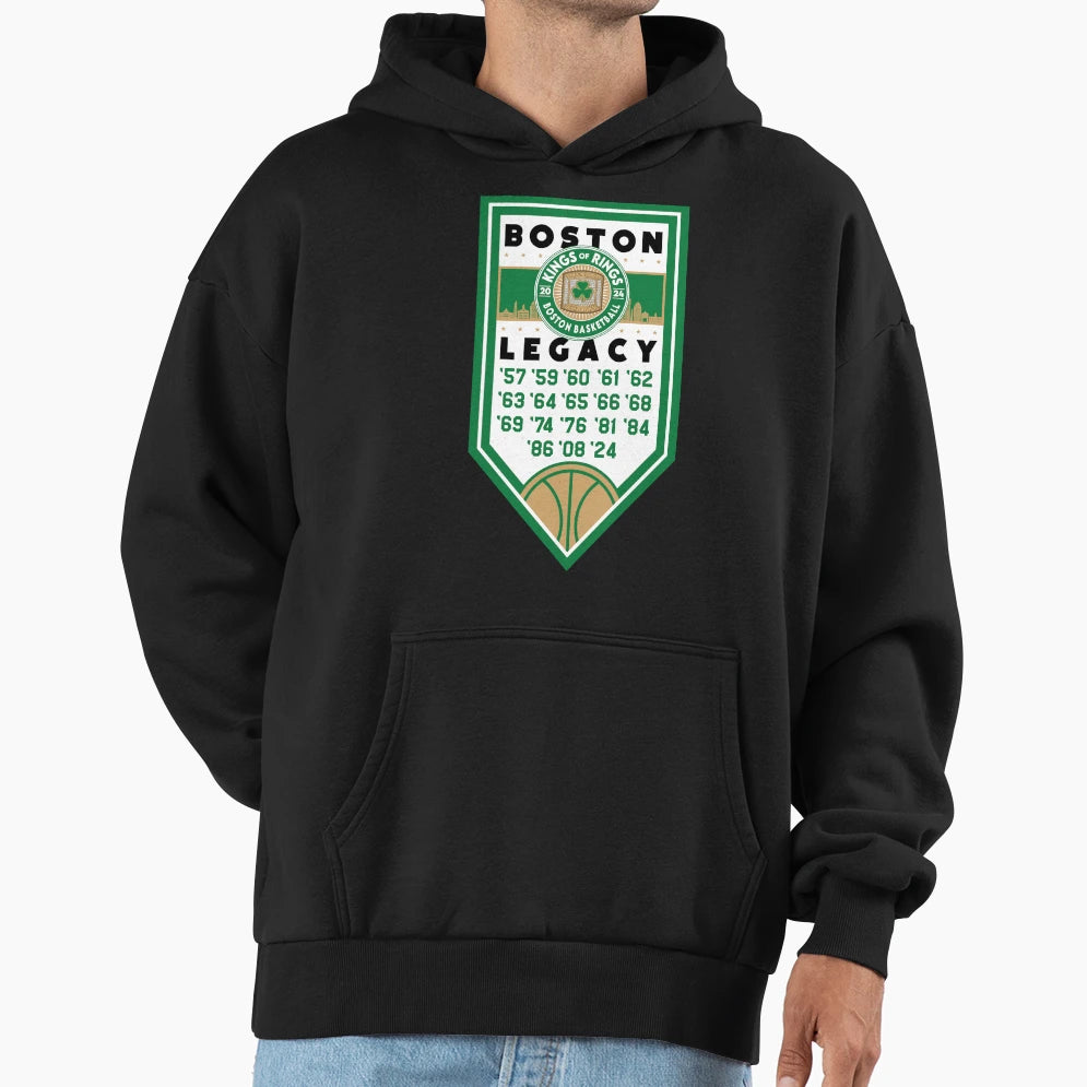 Boston Basketball 2024 Hoodie - Casual Everyday Wear Men Women - T-Shirt, Sweatshirt, Hoodie