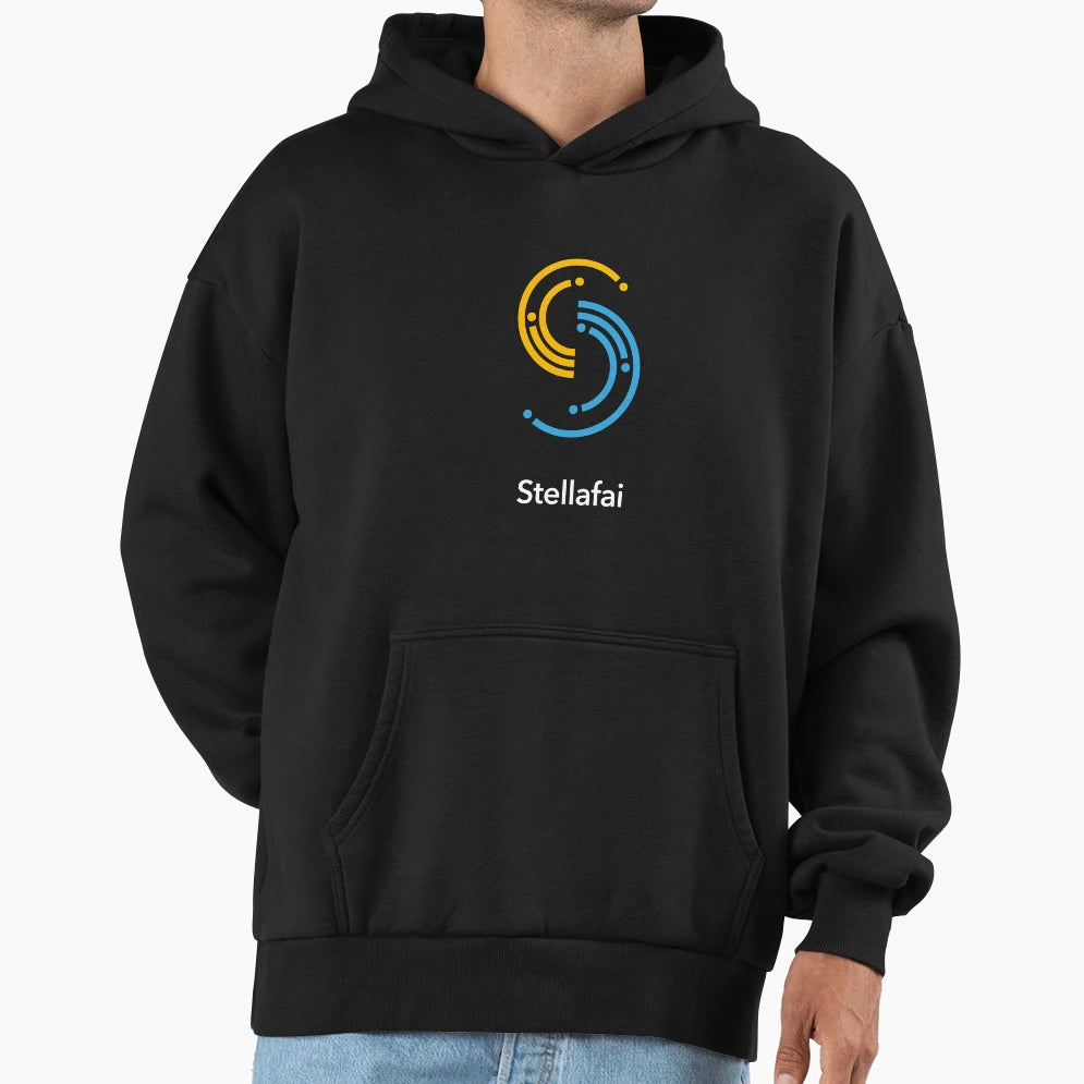Logo And Wordmark White Hoodie - Casual Everyday Wear Unisex - T-Shirt, Sweatshirt, Hoodie