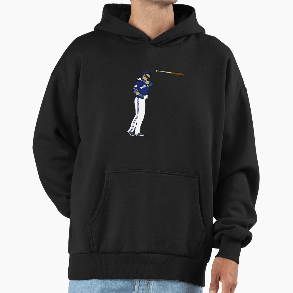 Jose Bautista Bat Flip Hoodie - Fun Novelty Design for Adults - T-Shirt, Sweatshirt, Hoodie