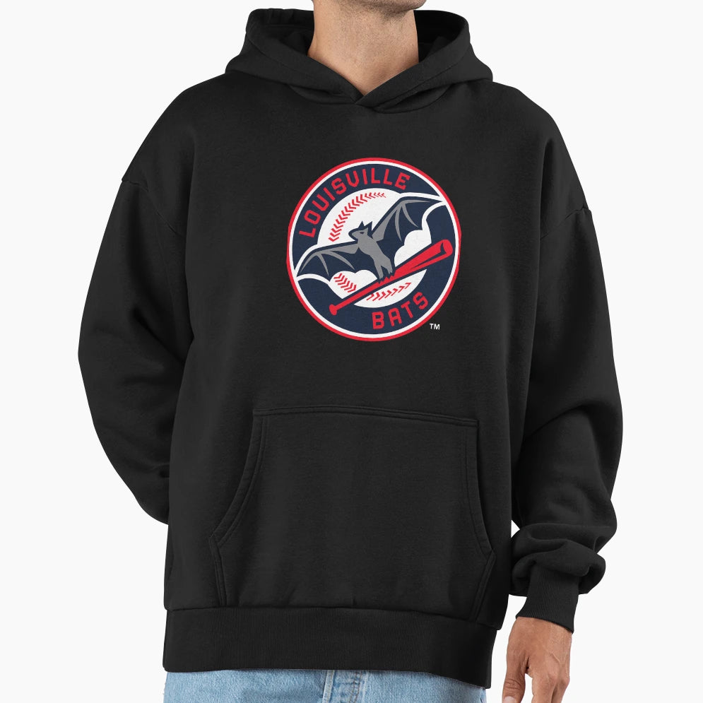Louisville Bats Logo Hoodie - Unique Graphic Unisex - T-Shirt, Sweatshirt, Hoodie