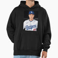 Shohei Ohtani Vector Illustration Hoodie - Aesthetic Graphic for Adults - T-Shirt, Sweatshirt, Hoodie
