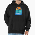 San Diego California Travel Art Emblem Hoodie - Novelty Apparel Unisex - T-Shirt, Sweatshirt, Hoodie