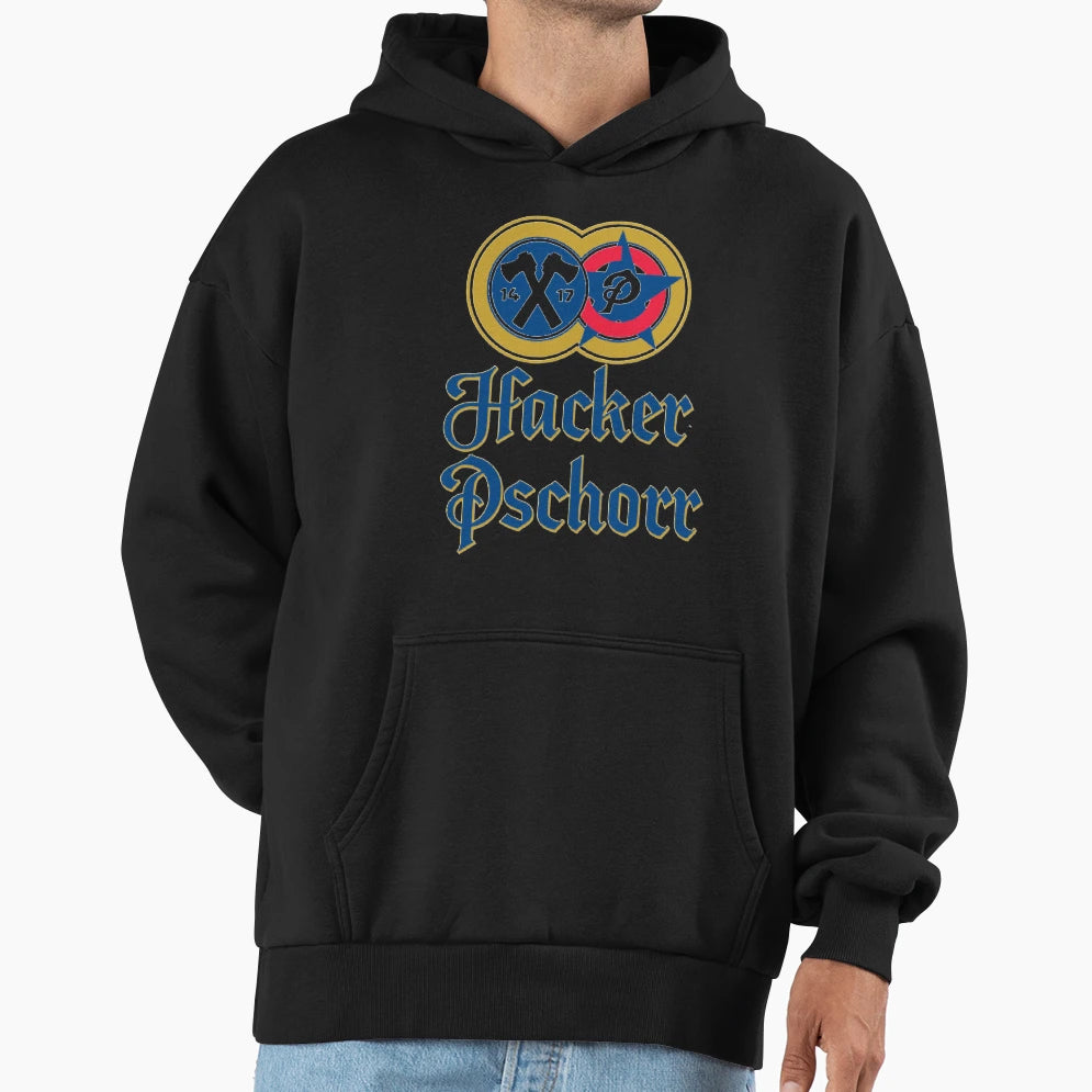 Hacker Pschorr Hoodie - Minimalist Print for Adults - T-Shirt, Sweatshirt, Hoodie