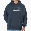 Flag Chicago Baseballs And Bats Hoodie - Graphic Print for Adults - T-Shirt, Sweatshirt, Hoodie