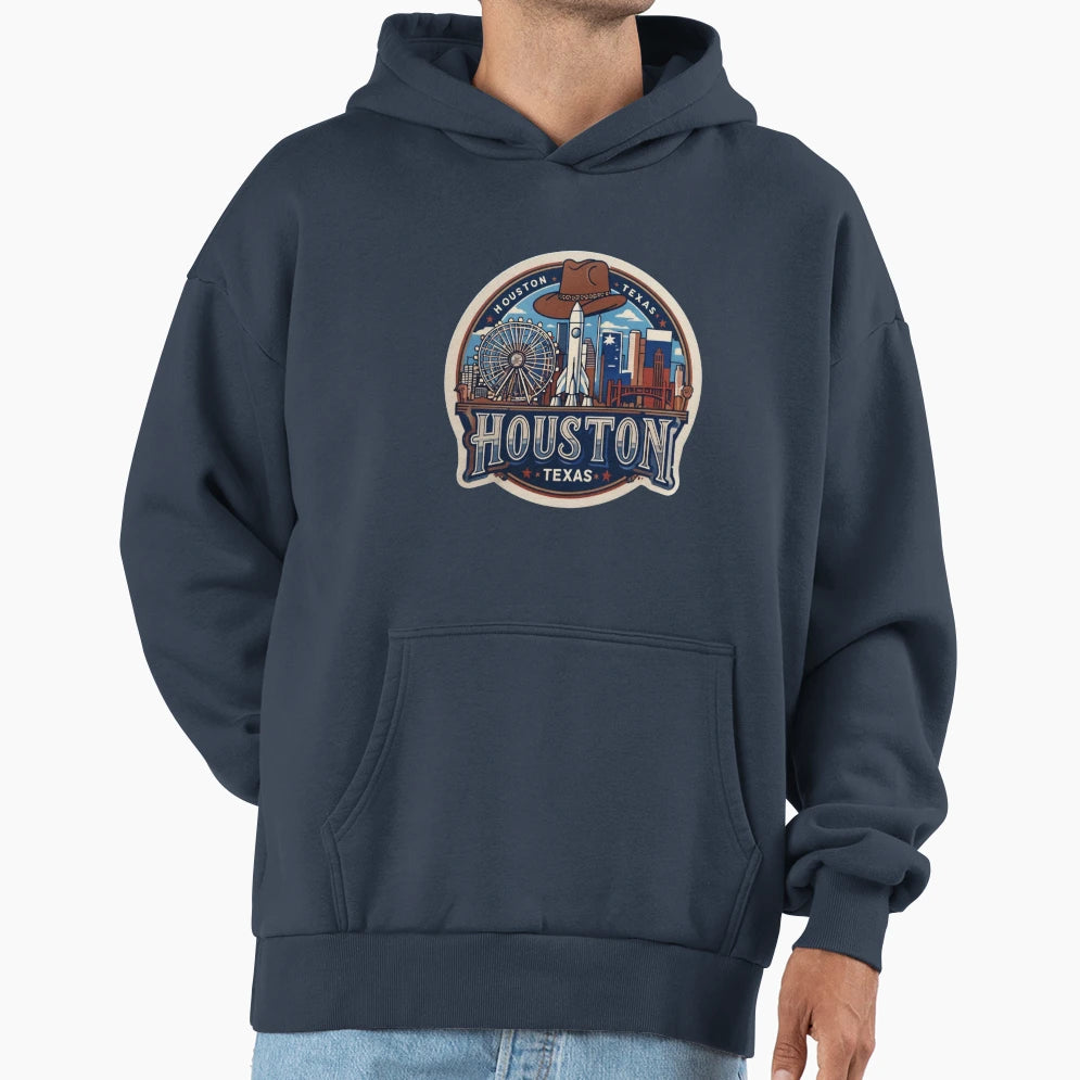 Houston Hoodie - Casual Everyday Wear Unisex - T-Shirt, Sweatshirt, Hoodie