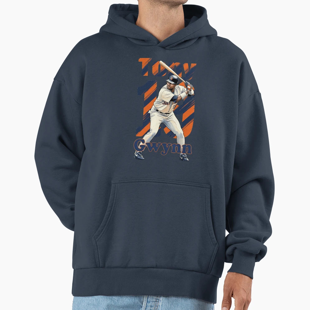 Tony Gwynn 19 San Diego Baseball Legend Hoodie - Unique Graphic Unisex - T-Shirt, Sweatshirt, Hoodie
