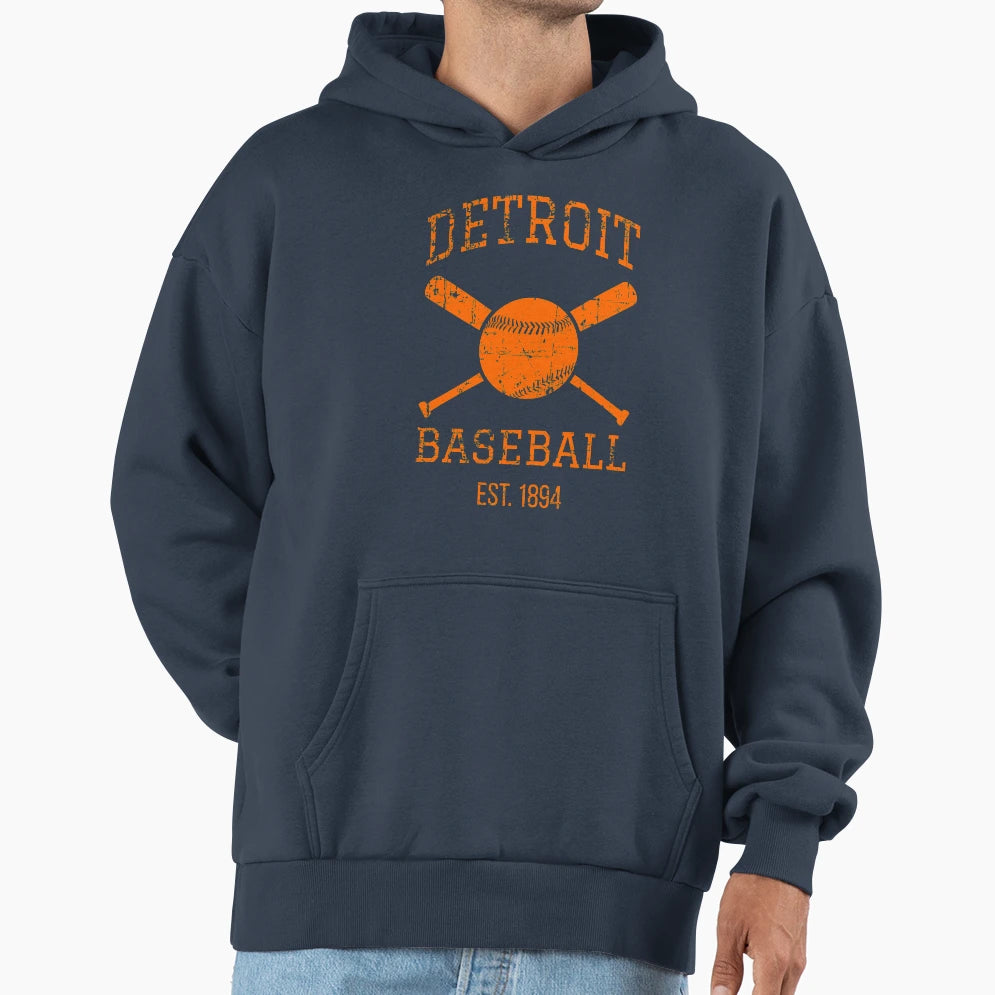 Detroit Baseball Team I Hoodie - Custom Art Print Unisex - T-Shirt, Sweatshirt, Hoodie