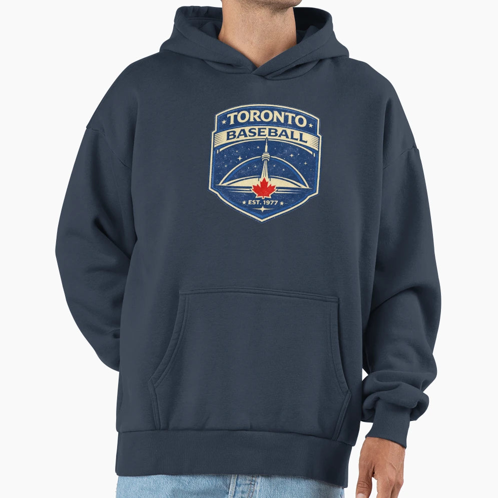 Oronto Baseball Cn Tower Maple Leaf T-Shirt - Novelty Apparel for Adults - T-Shirt, Sweatshirt, Hoodie