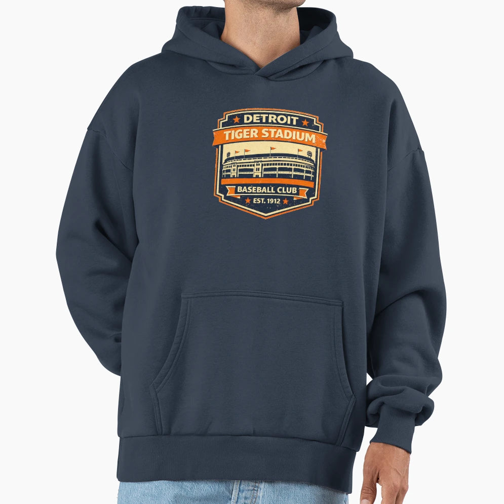 Detroit Baseball Stadium Tiger Stadium T-Shirt - Unique Graphic Men Women - T-Shirt, Sweatshirt, Hoodie