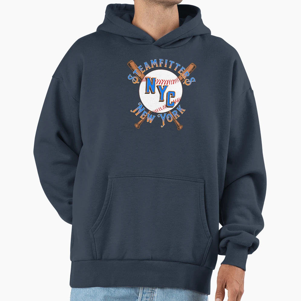 Steamfitters Baseball Trades Hoodie - Graphic Print Men Women - T-Shirt, Sweatshirt, Hoodie