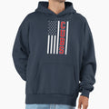 Cubs American Flag Patriotic Usa Hoodie - Minimalist Print for Adults - T-Shirt, Sweatshirt, Hoodie