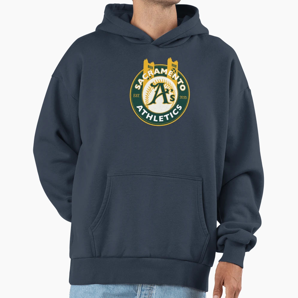 Sacramento Athletics Hoodie - Minimalist Print Men Women - T-Shirt, Sweatshirt, Hoodie