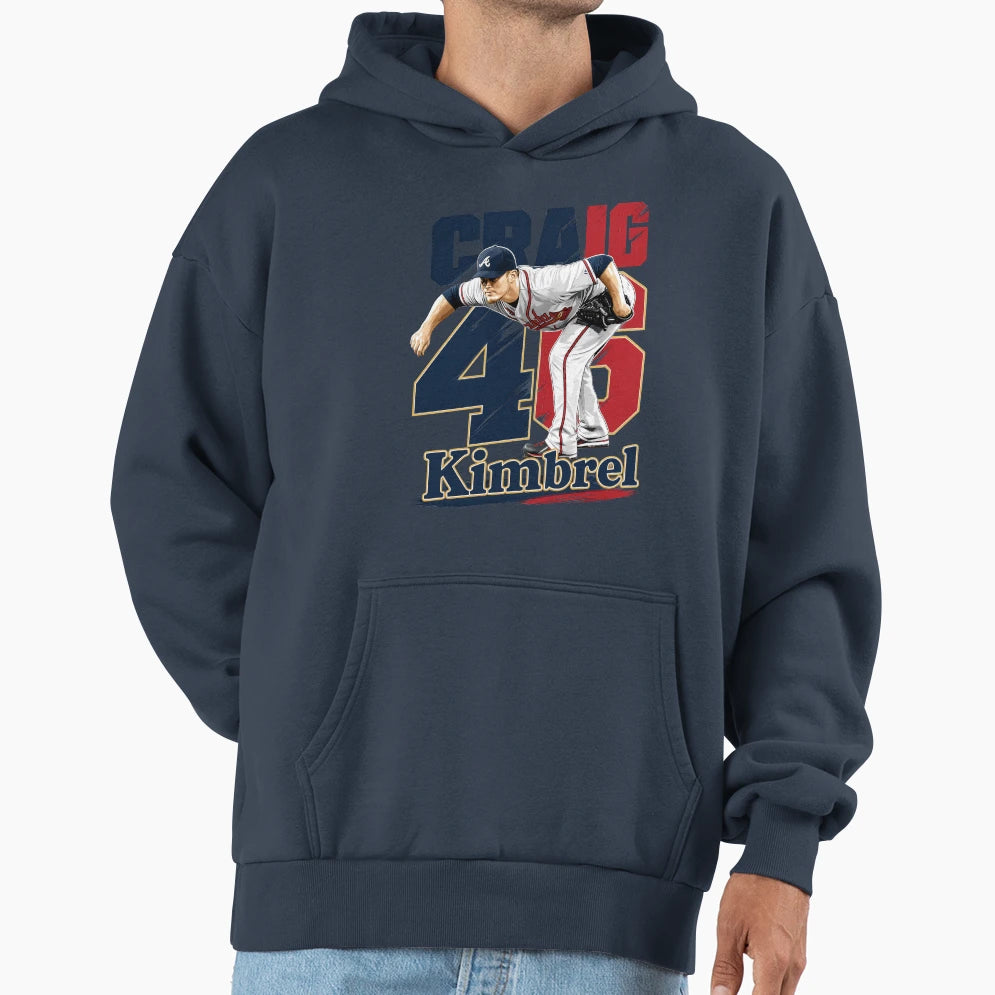 Closer Craig Kimbrel 46 Atlanta Hoodie - Streetwear Style for Adults - T-Shirt, Sweatshirt, Hoodie