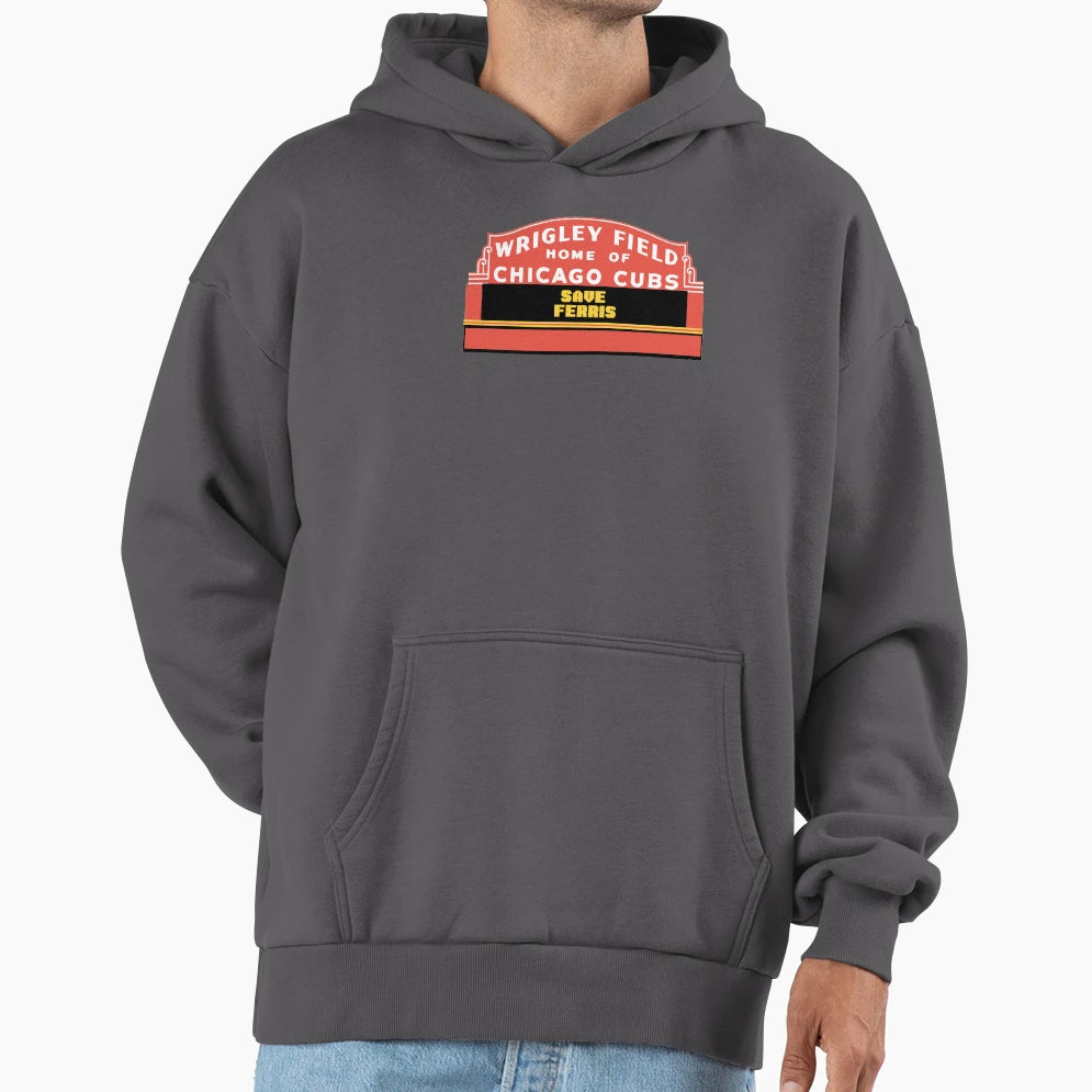 Save Ferris Wrigley Field Sign Hoodie - Aesthetic Graphic Unisex - T-Shirt, Sweatshirt, Hoodie