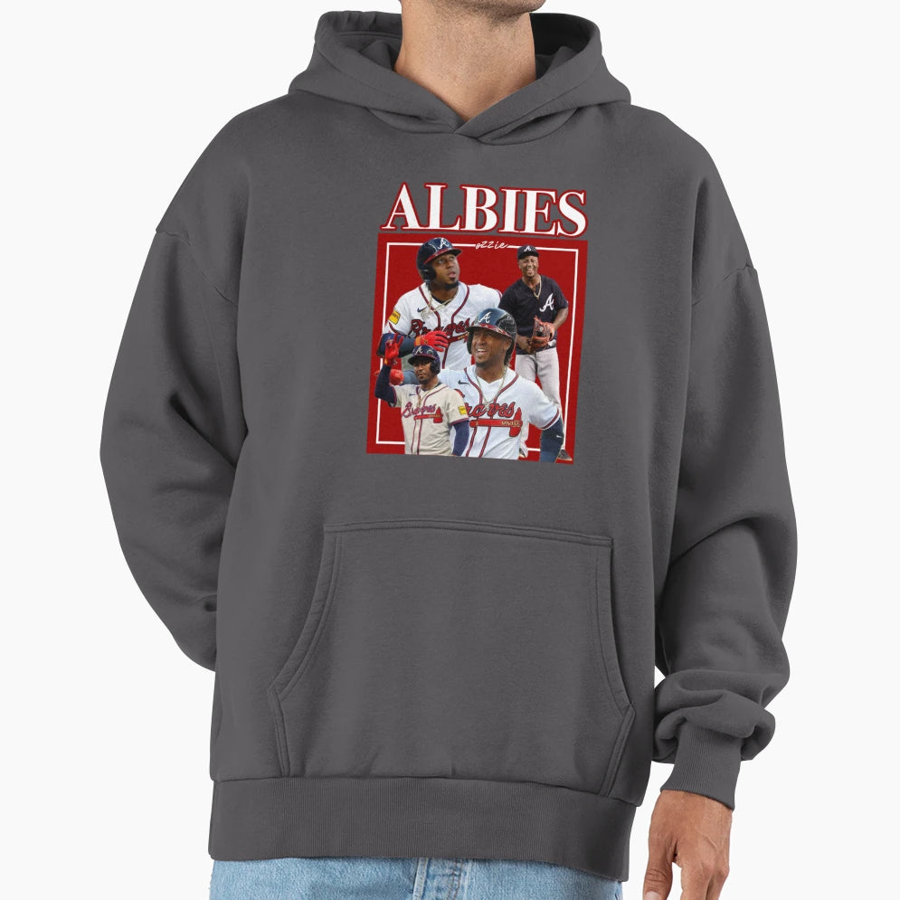 Ozzie Albies Hoodie - Casual Everyday Wear for Adults - T-Shirt, Sweatshirt, Hoodie
