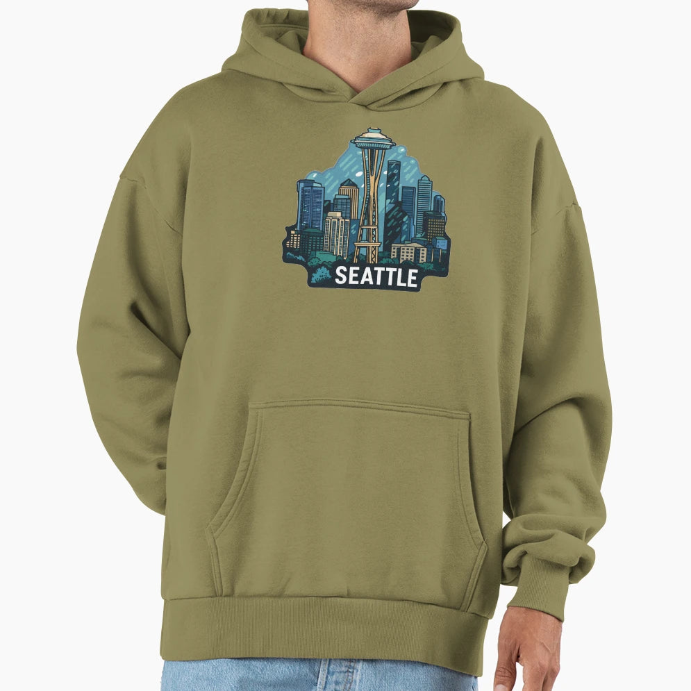 Seattle Rain City Hoodie - Casual Everyday Wear for Adults - T-Shirt, Sweatshirt, Hoodie