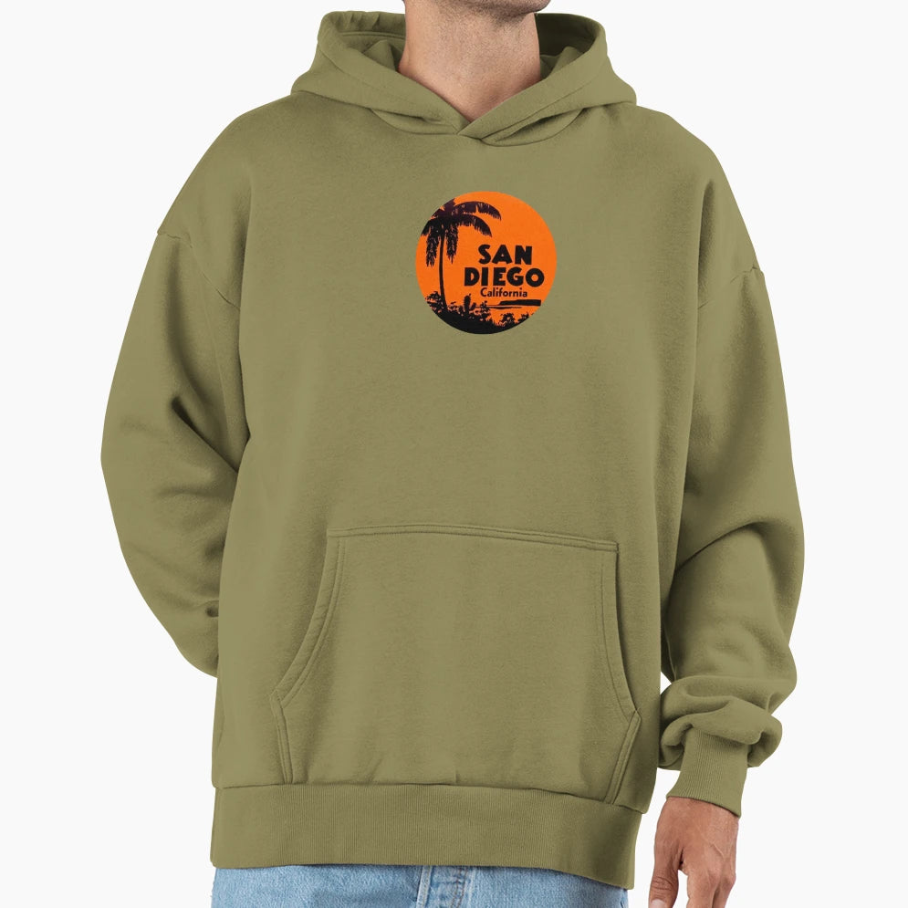 San Diego California Travel Decal Hoodie - Fun Novelty Design for Adults - T-Shirt, Sweatshirt, Hoodie
