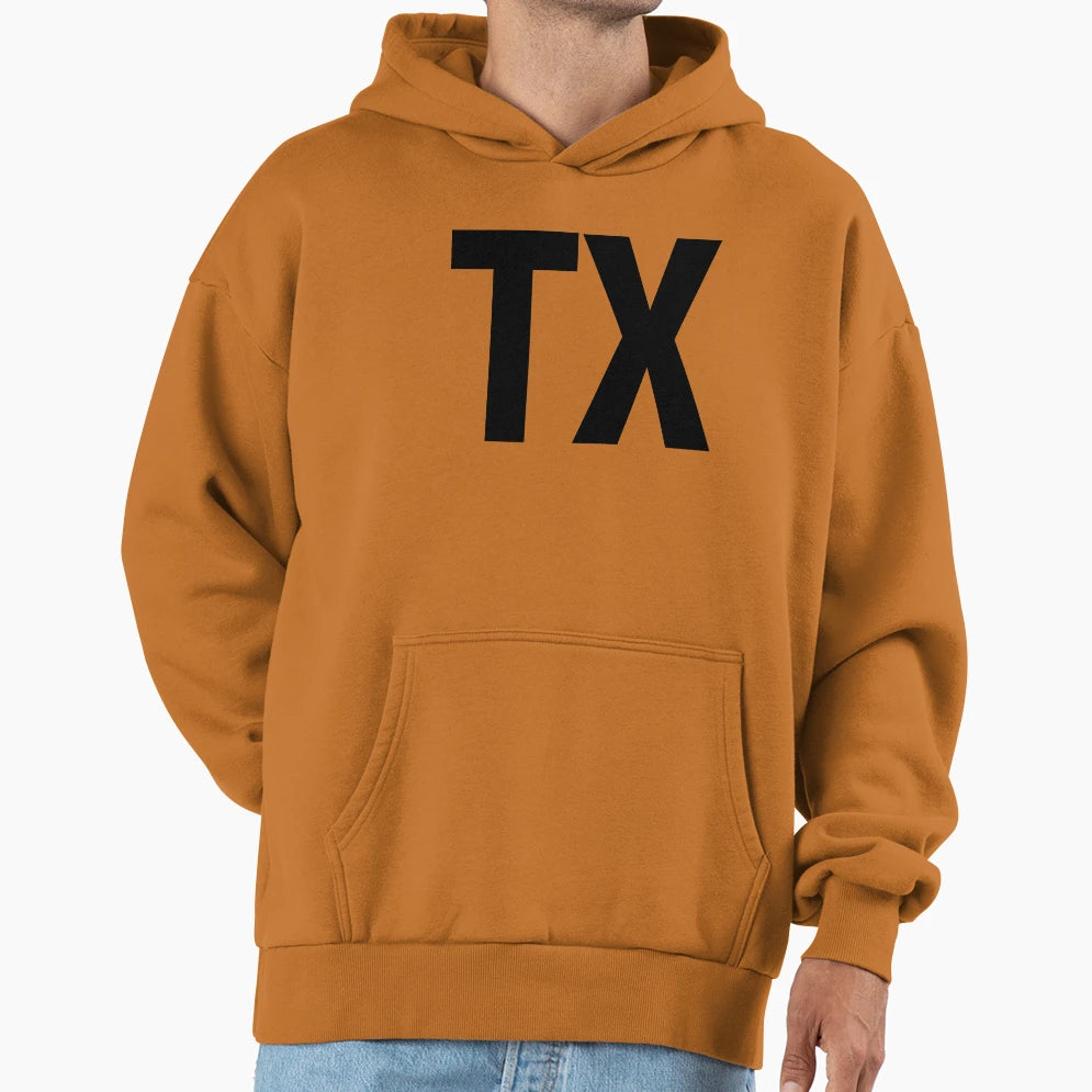 Texas Tx Black Ink Hoodie - Graphic Print Men Women - T-Shirt, Sweatshirt, Hoodie