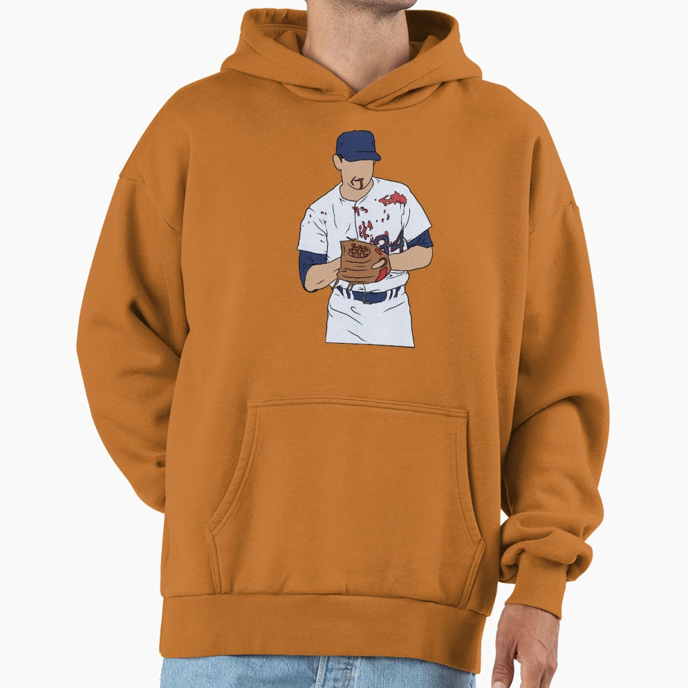 Bloody Nolan Ryan Hoodie - Novelty Apparel for Adults - T-Shirt, Sweatshirt, Hoodie