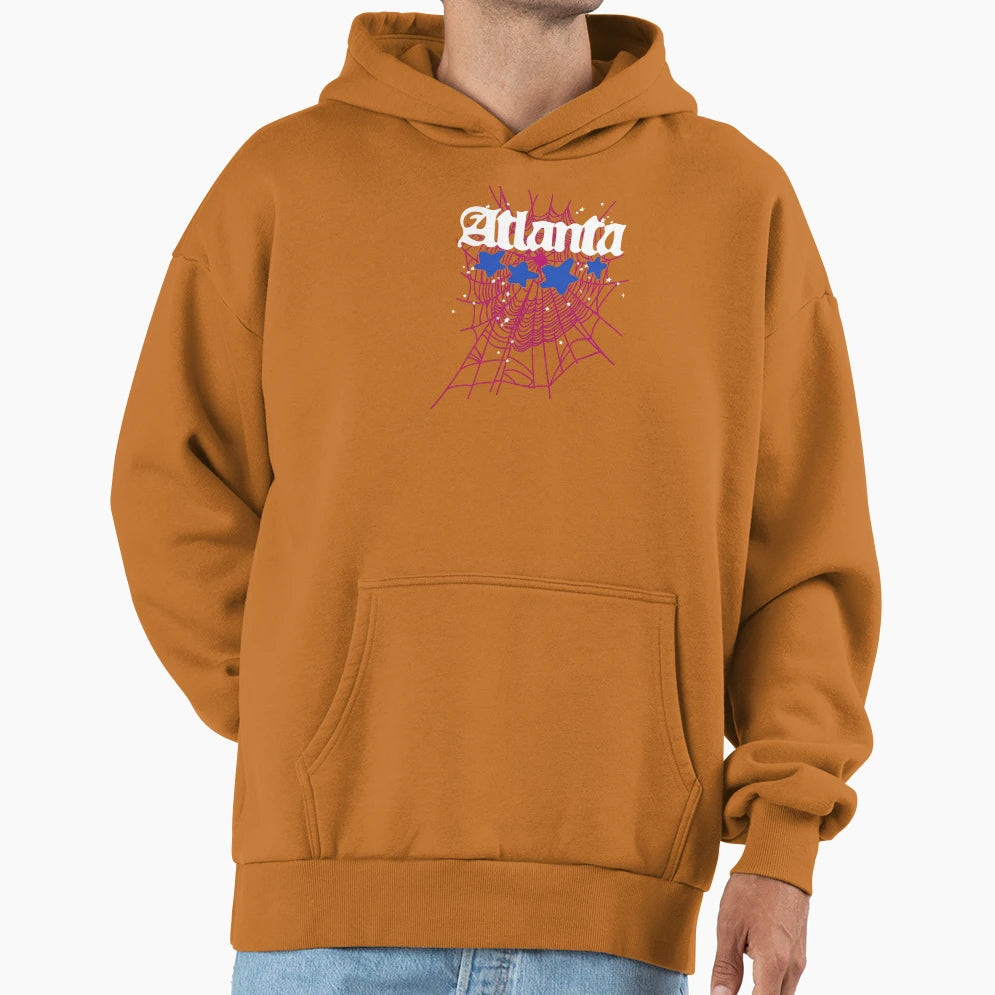 Atlanta White Hoodie - Custom Art Print for Adults - T-Shirt, Sweatshirt, Hoodie