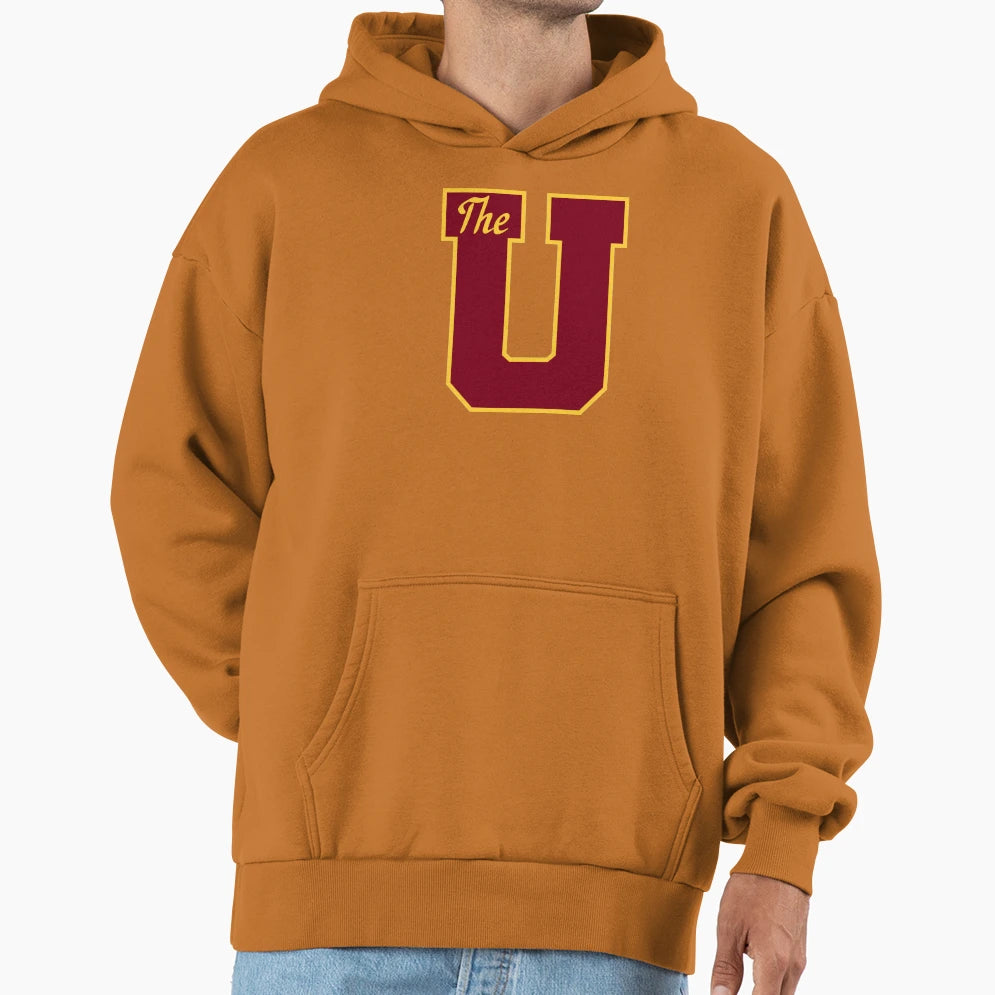 U Maroon Hoodie - Casual Everyday Wear Men Women - T-Shirt, Sweatshirt, Hoodie