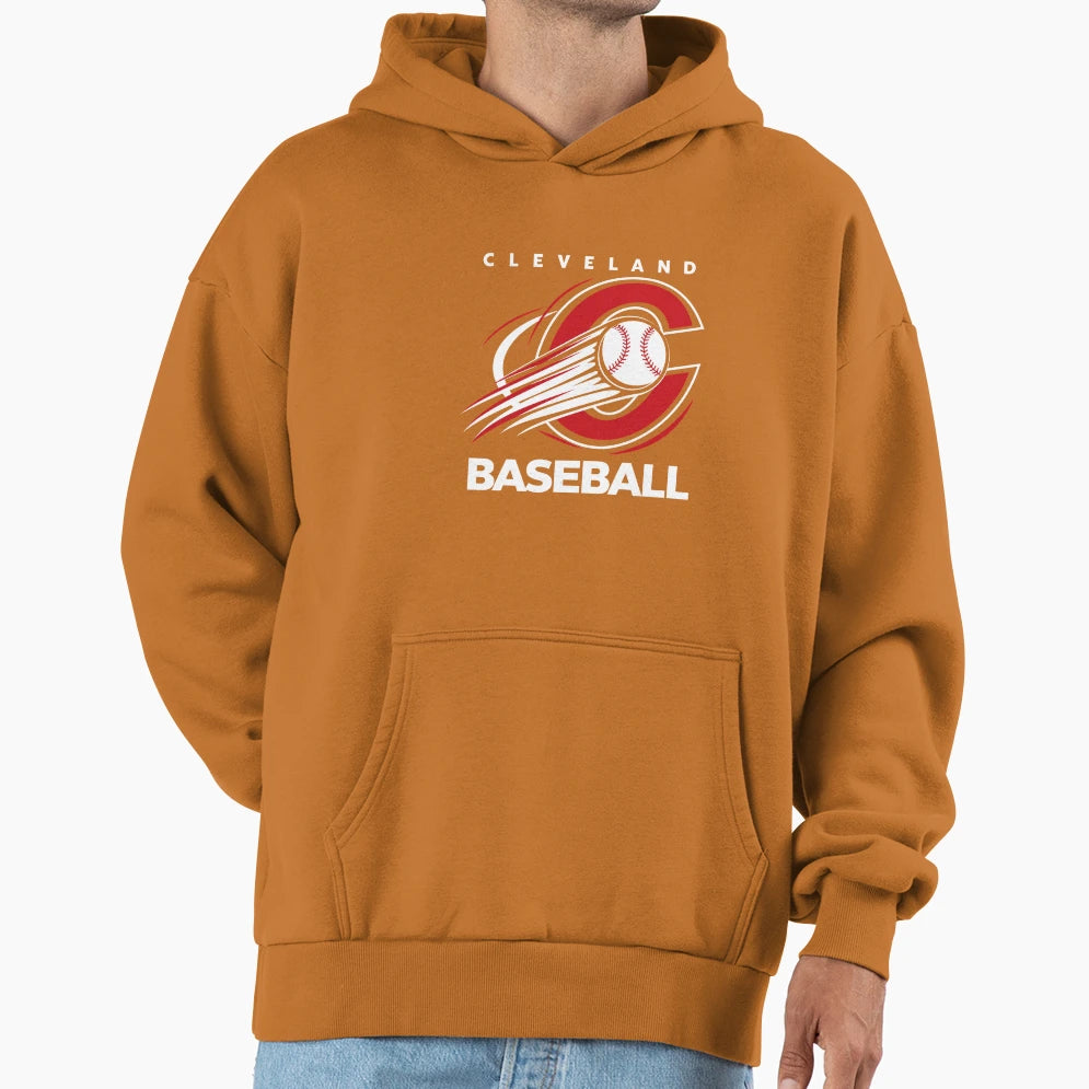 Cleveland Indians Baseball Hoodie - Graphic Print for Adults - T-Shirt, Sweatshirt, Hoodie