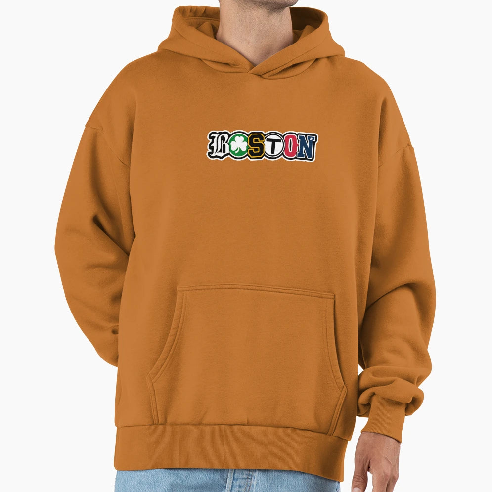 Boston Sports Wordmark Hoodie - Custom Art Print for Adults - T-Shirt, Sweatshirt, Hoodie