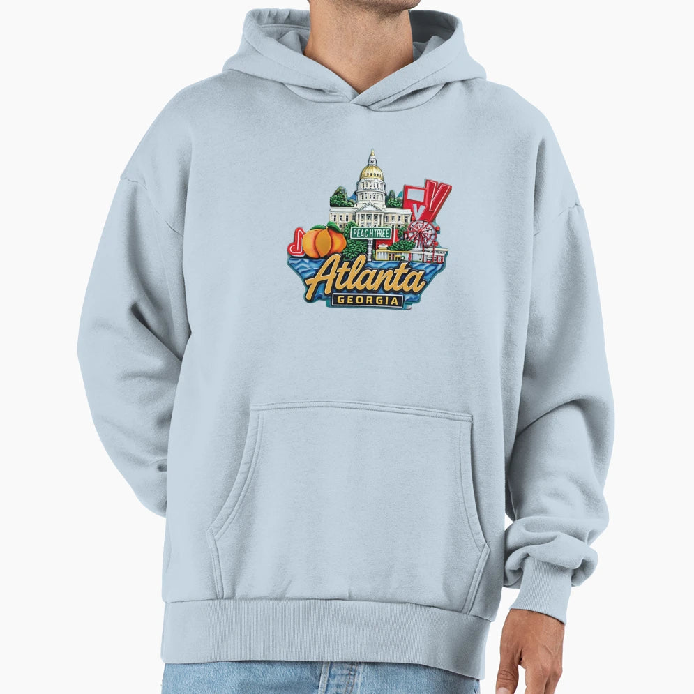Atlanta Hoodie - Custom Art Print Unisex - T-Shirt, Sweatshirt, Hoodie