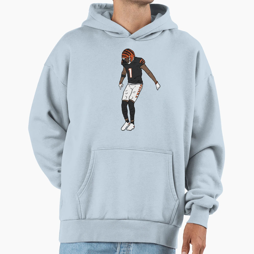 Jamarr Chase Celebration Hoodie - Custom Art Print Unisex - T-Shirt, Sweatshirt, Hoodie