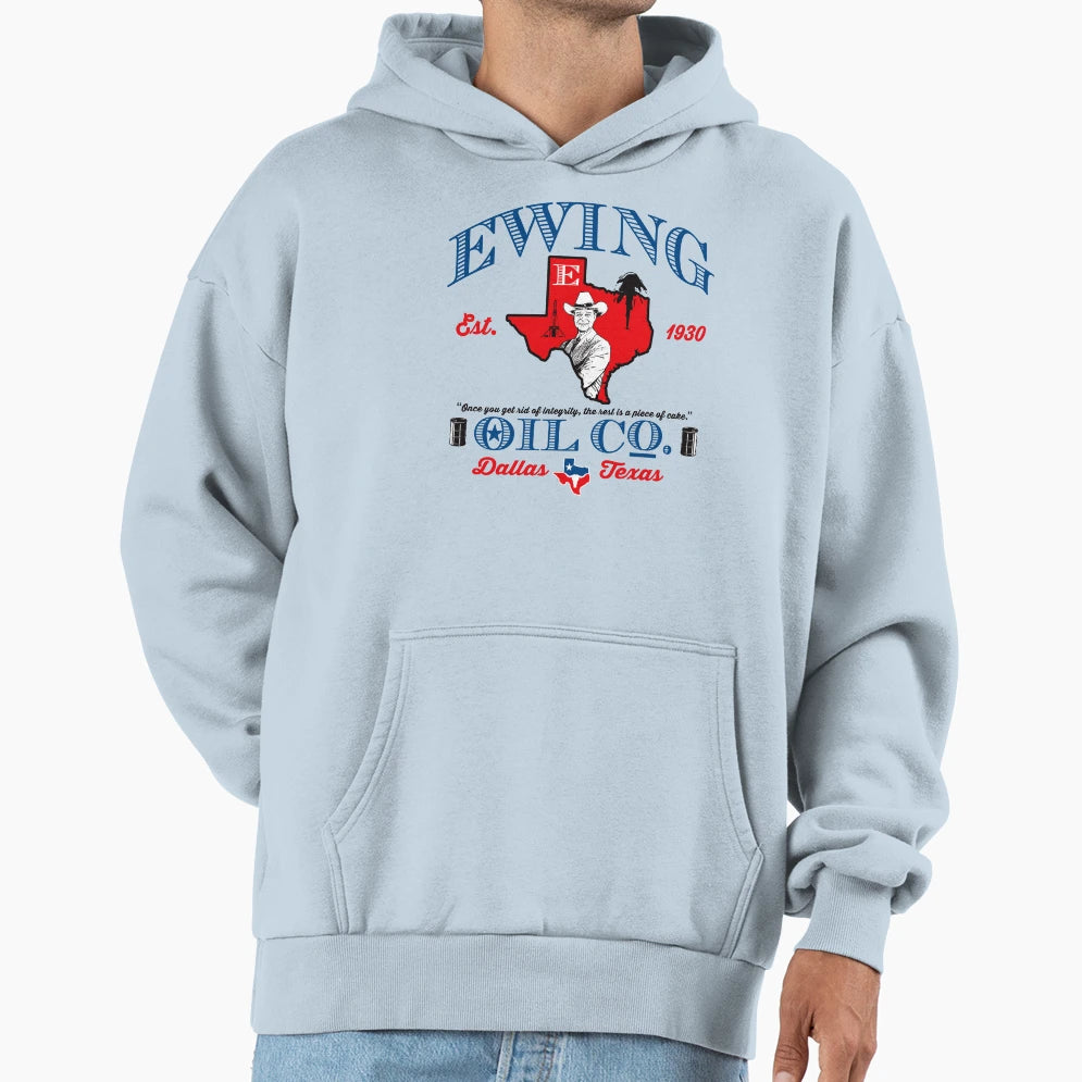 Ewing Oil Co Hoodie - Minimalist Print for Adults - T-Shirt, Sweatshirt, Hoodie