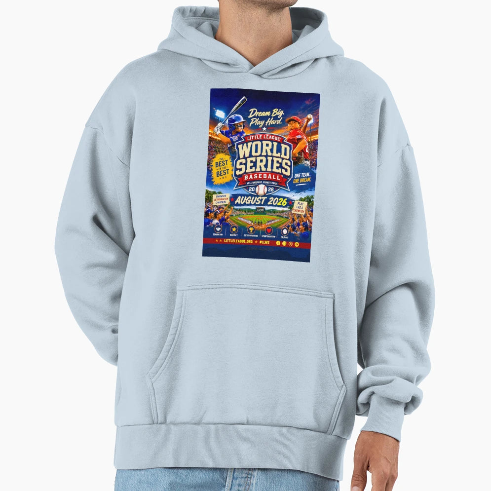 Baseball Best August 2026 Little Hoodie - Custom Art Print for Adults - T-Shirt, Sweatshirt, Hoodie