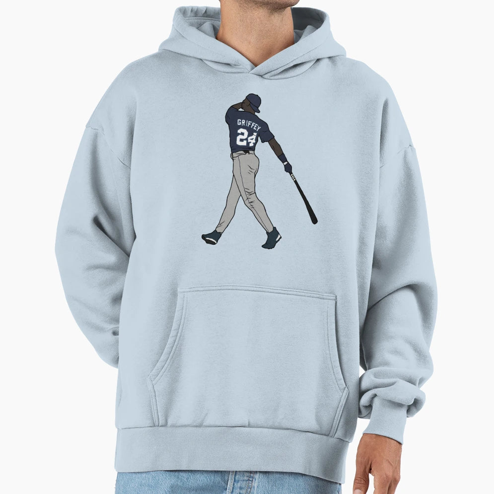 Ken Griffey Jr Swing Hoodie - Trendy Graphic for Adults - T-Shirt, Sweatshirt, Hoodie
