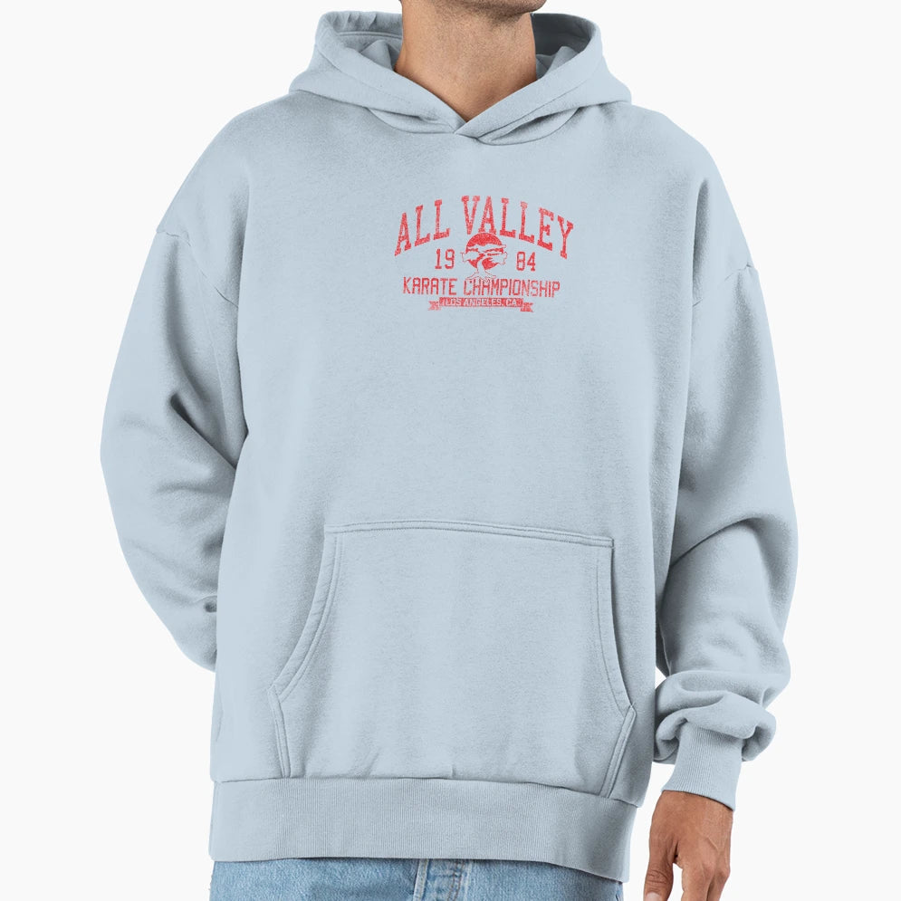 1984 All Valley Karate Championship Hoodie - Aesthetic Graphic for Adults - T-Shirt, Sweatshirt, Hoodie
