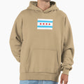 Chicago Flag Hoodie - Graphic Print Men Women - T-Shirt, Sweatshirt, Hoodie