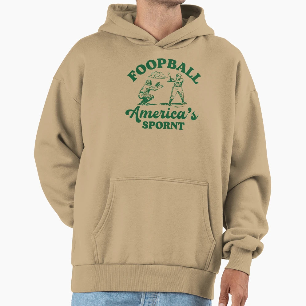 Foopball Americas Spornt Hoodie - Trendy Graphic Men Women - T-Shirt, Sweatshirt, Hoodie