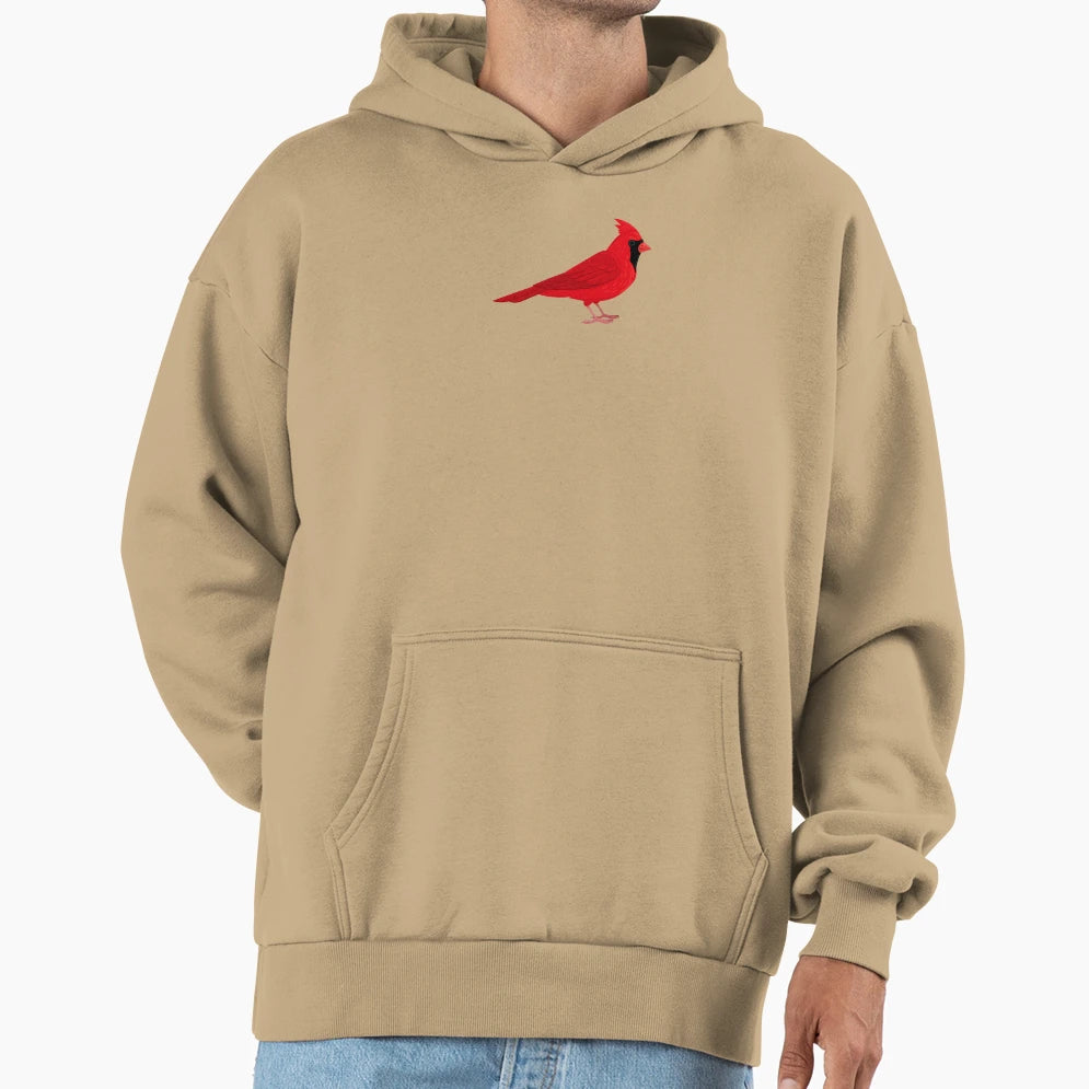 Red Cardinal Background 0 Hoodie - Aesthetic Graphic for Adults - T-Shirt, Sweatshirt, Hoodie