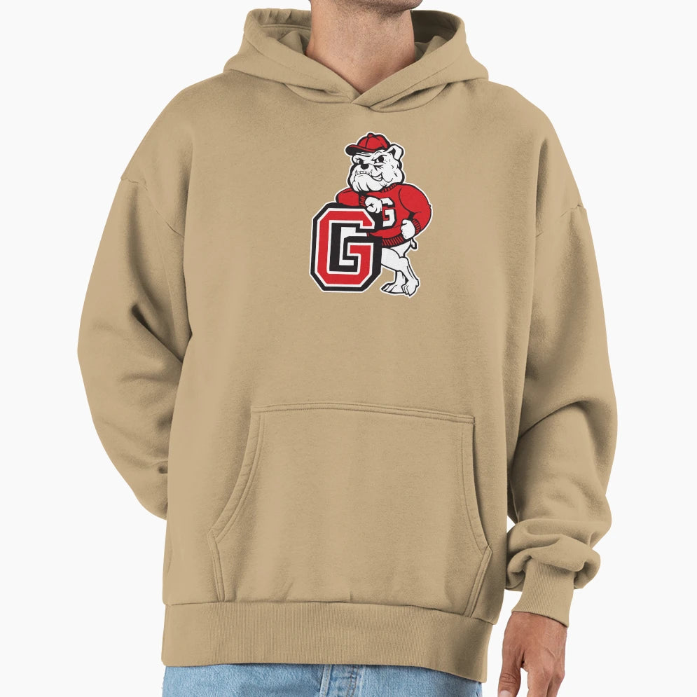 Bulldog Hoodie - Casual Everyday Wear Men Women - T-Shirt, Sweatshirt, Hoodie