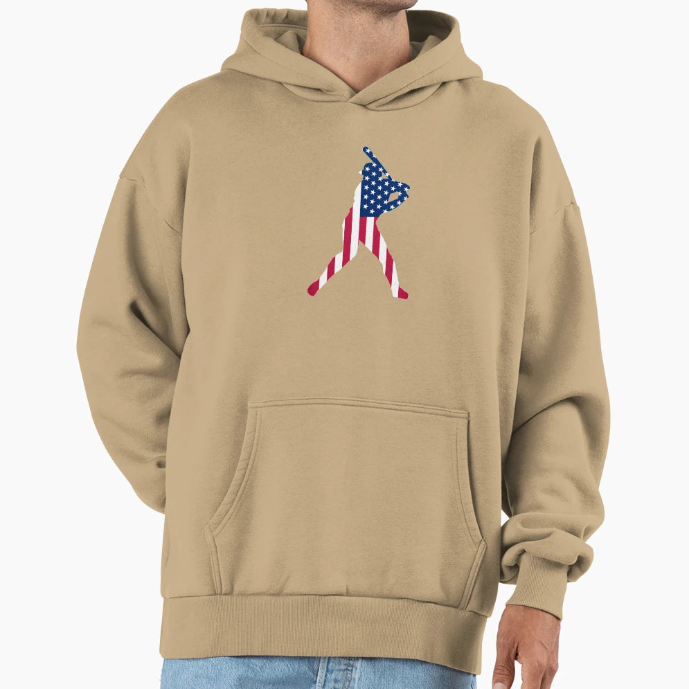 Usa Is Baseball Hoodie - Custom Art Print for Adults - T-Shirt, Sweatshirt, Hoodie