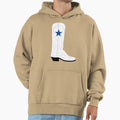 Cowboys Boot Hoodie - Unique Graphic Unisex - T-Shirt, Sweatshirt, Hoodie