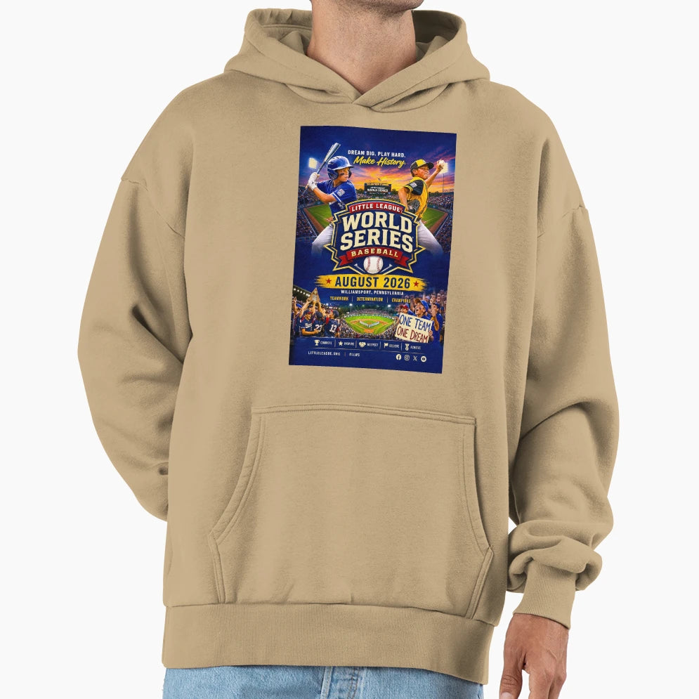 World Series Baseball Little League Hoodie - Casual Everyday Wear Unisex - T-Shirt, Sweatshirt, Hoodie