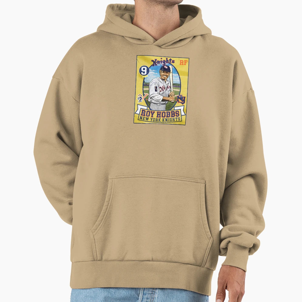 Roy Hobbs Trading Card Hoodie - Fun Novelty Design Men Women - T-Shirt, Sweatshirt, Hoodie