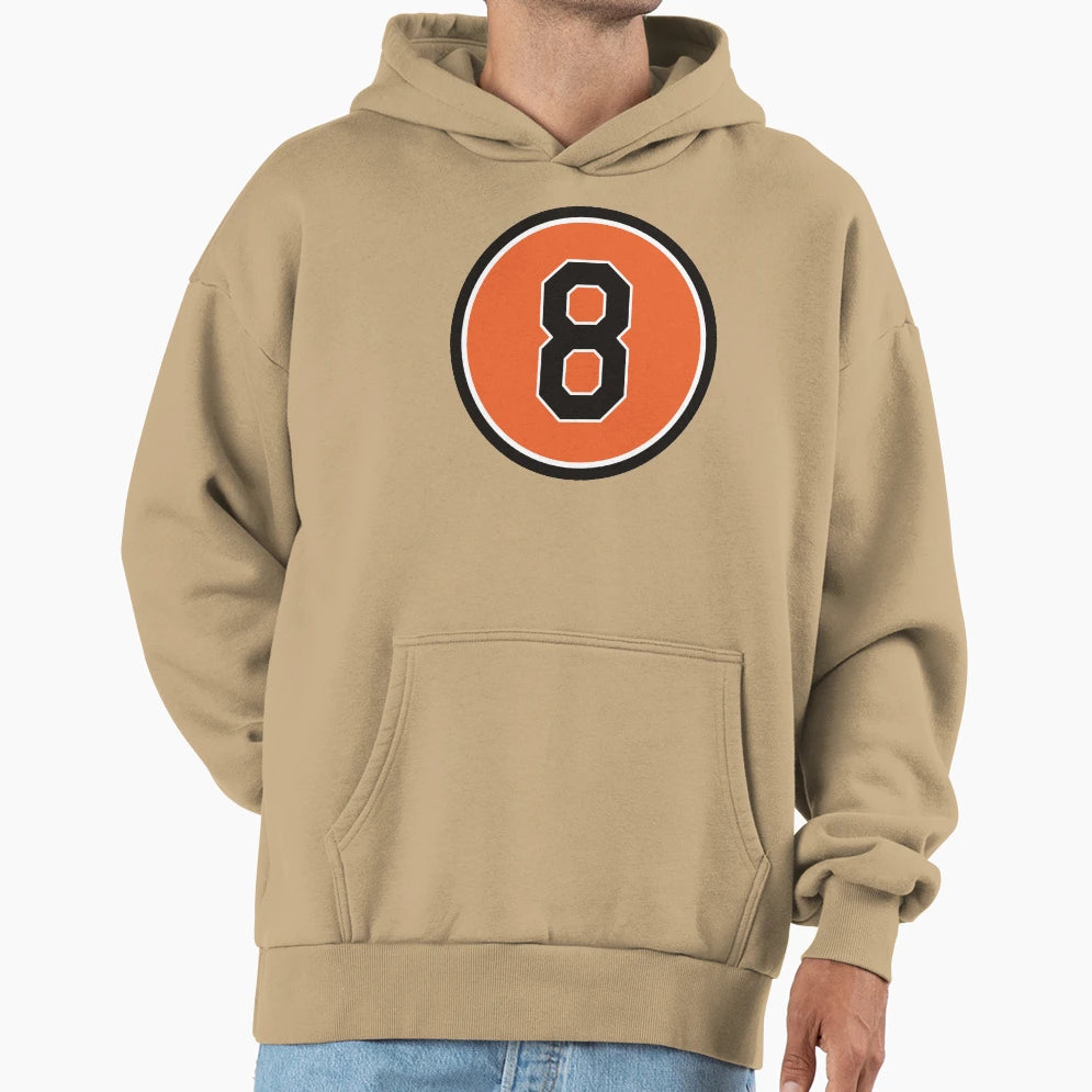 Cal Ripken Jr 8 Jersey Number Hoodie - Unique Graphic Unisex - T-Shirt, Sweatshirt, Hoodie