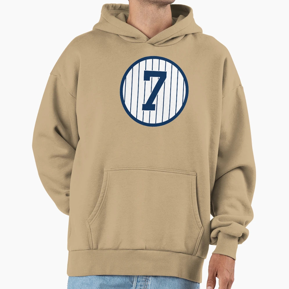 Mickey Mantle 7 Jersey Number Hoodie - Trendy Graphic for Adults - T-Shirt, Sweatshirt, Hoodie